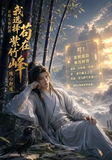 《开局大帝封顶,我选择苟在紫竹峰:随心舒适(70集)(夸克网盘)》短剧封面