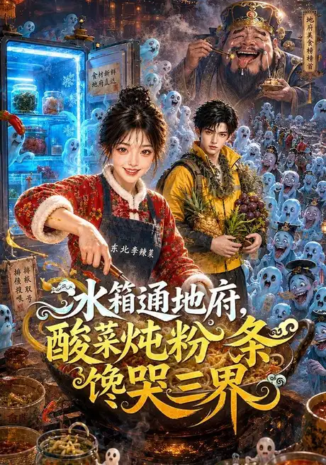 《冰箱通地府，酸菜炖粉条馋哭三界（95集）（夸克网盘）》短剧封面