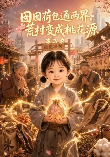 《囡囡荷包通两界，荒村变成桃花源第三季（82集）（夸克网盘）》短剧封面