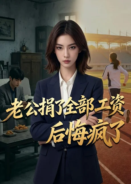 《老公捐了全部工资后悔疯了（55集）AI短剧（百度网盘）》短剧封面