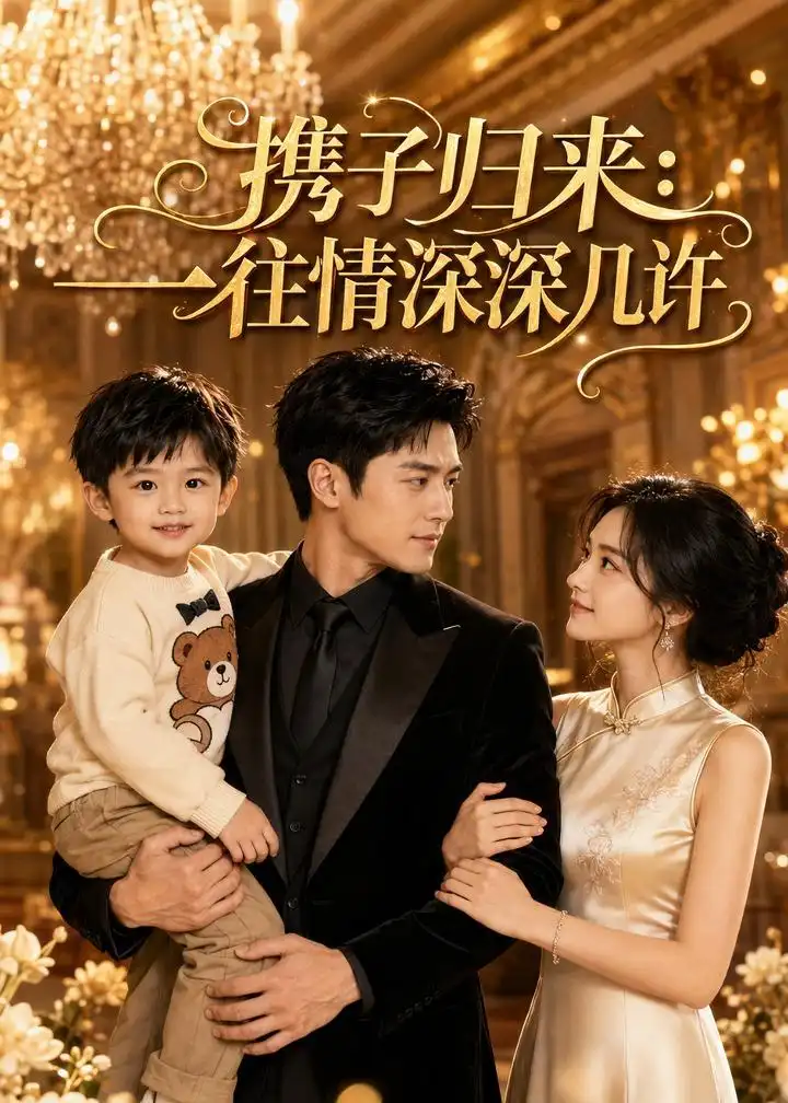 《携子归来：一往情深深几许（46集）AI短剧（夸克网盘）》短剧封面