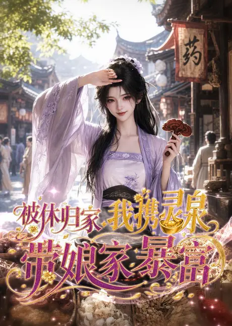 《被休归家：我携灵泉带娘家暴富（58集）（百度网盘）》短剧封面