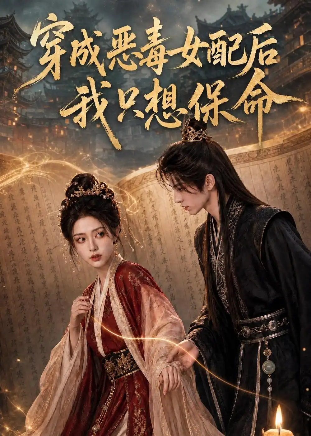 《穿成恶毒女配后我只想保命（100集）AI短剧 (2026)》短剧封面