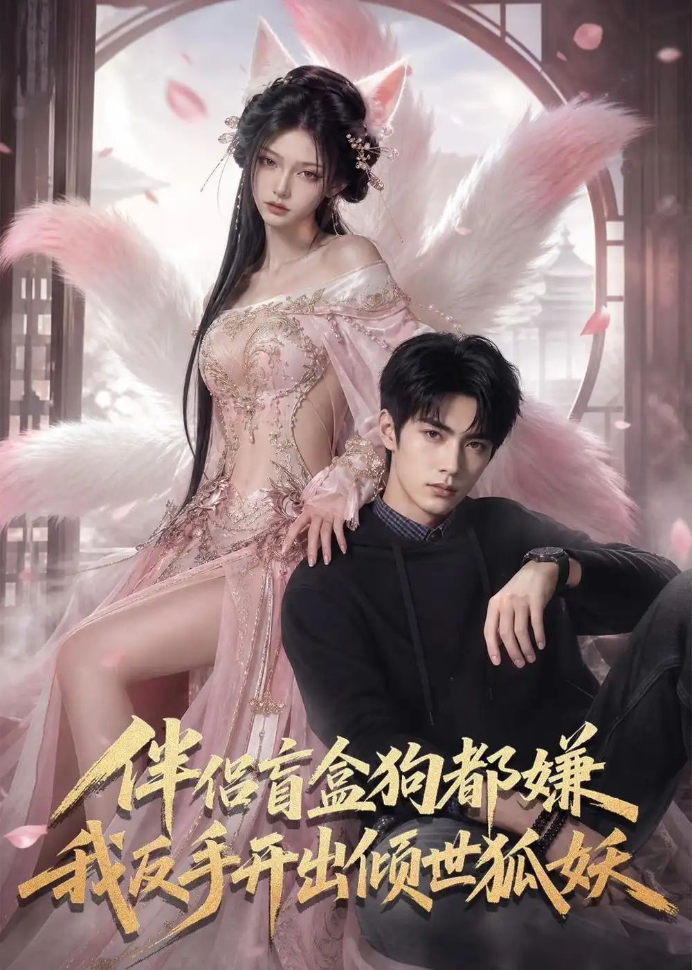 《伴侣盲盒狗都嫌，我反手开出倾世狐妖（93集）AI短剧（夸克网盘）》短剧封面