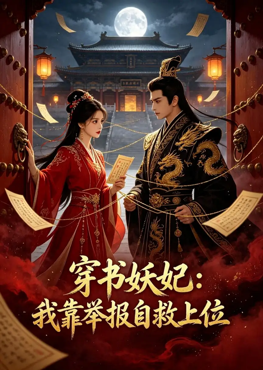 《穿书妖妃：我靠举报自救上位（35集）（夸克网盘）》短剧封面