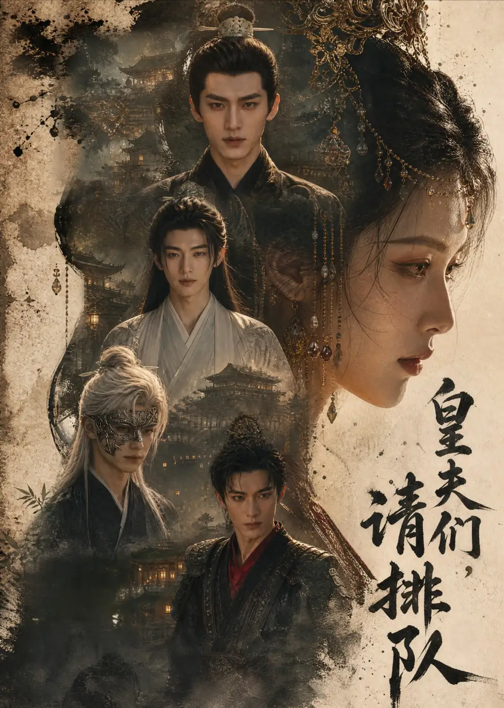 《皇夫们，请排队（69集）（夸克网盘）》短剧封面