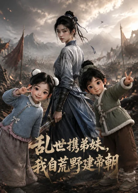 《乱世携弟妹,我自荒野建帝朝(129集)AI短剧 (2026)》短剧封面