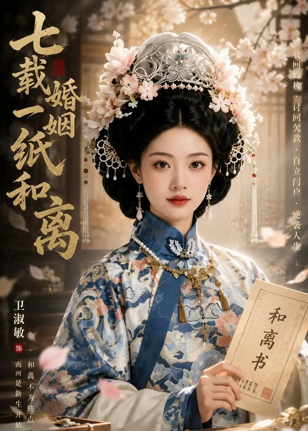 《七载婚姻一纸和(66集)(夸克网盘)》短剧封面