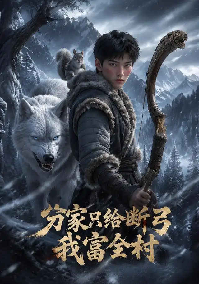 《分家只给断弓，我富全村（54集） AI短剧（夸克网盘）》短剧封面