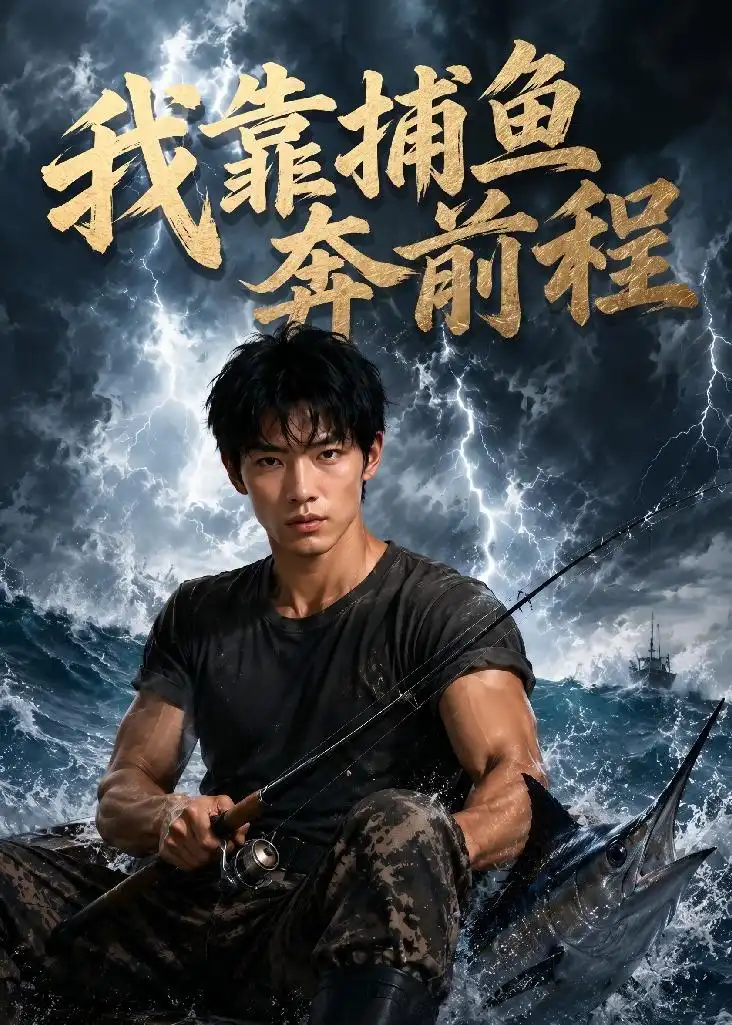 《我靠捕鱼奔前程（54集）AI短剧 (2026)》短剧封面