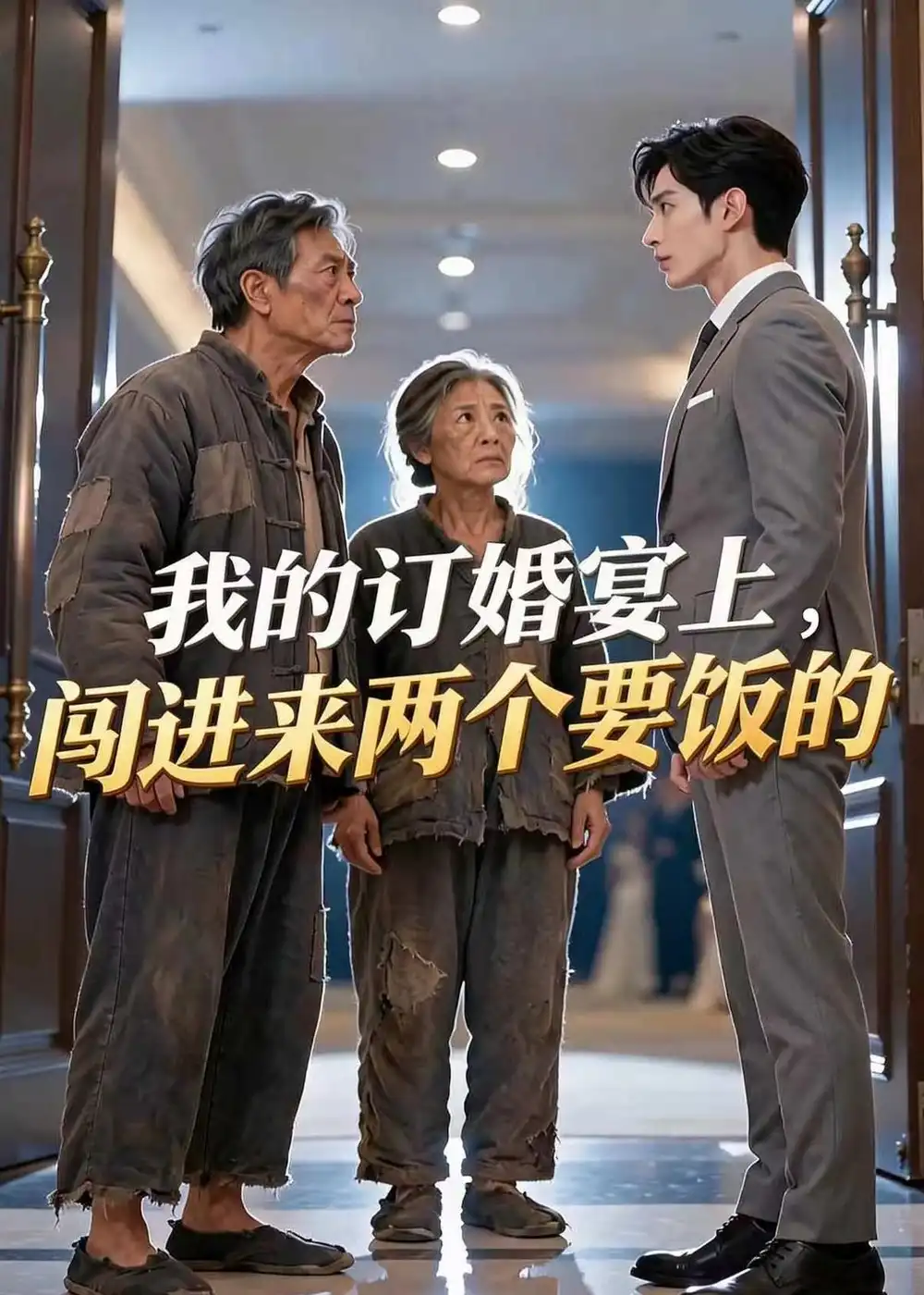 《我的订婚宴上，闯进来两个要饭的（66集）AI短剧（夸克网盘）》短剧封面