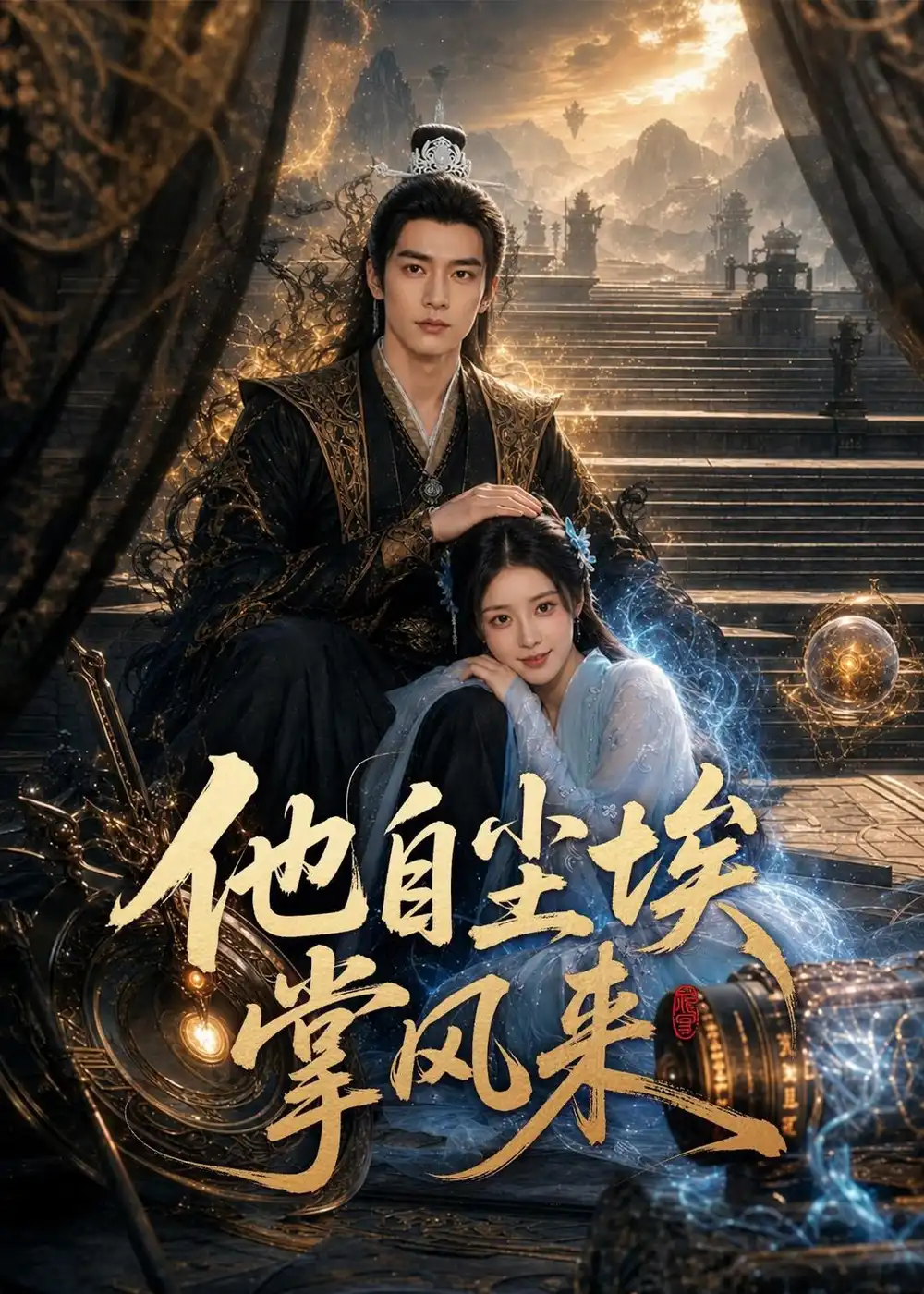 《他自尘埃掌风来（80集）（夸克网盘）》短剧封面