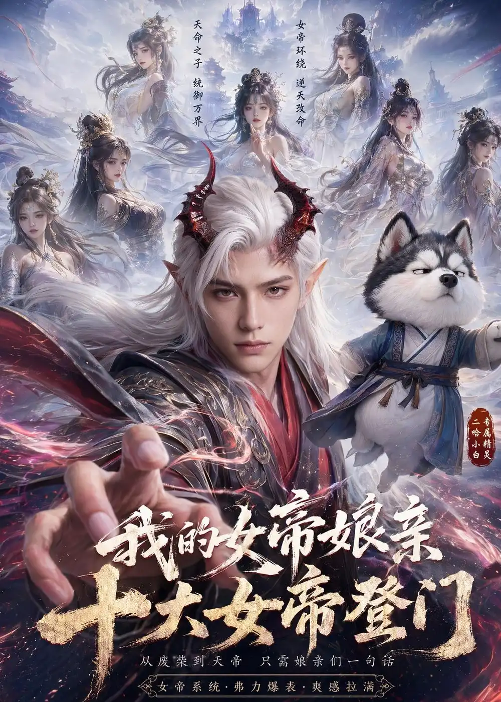 《我的女帝娘亲：十大女帝登门（75集）（夸克网盘）》短剧封面