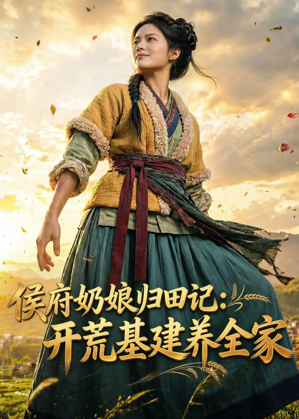《侯府奶娘归田记：开荒基建养全家（81集）AI短剧 (2026)》短剧封面