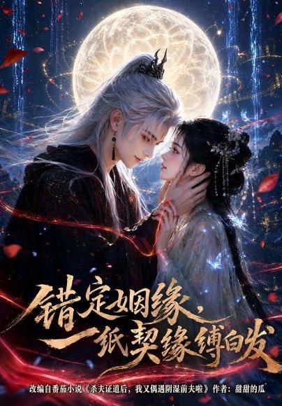 《错定姻缘，一纸契缘缚白发（61集）（百度网盘）》短剧封面