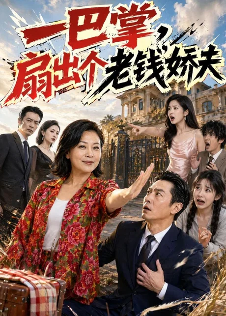《一巴掌，扇出个老钱娇夫（60集）AI短剧（百度网盘）》短剧封面