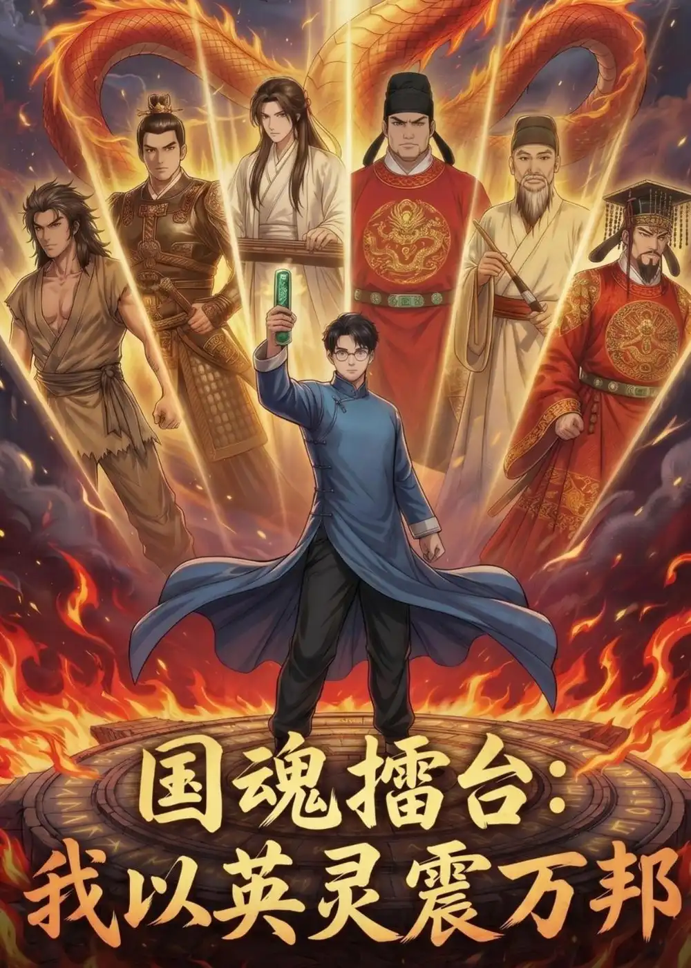 《国魂擂台:我以英灵震万邦(40集)动漫(夸克网盘)》短剧封面