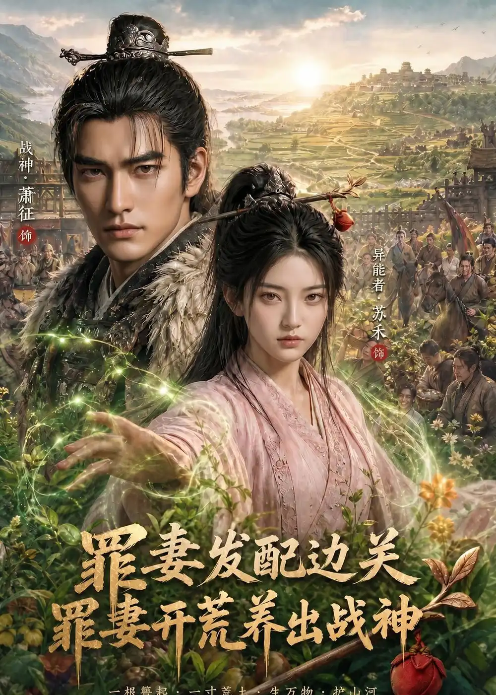 《罪妻发配边关，罪妻开荒养出战神（79集）（夸克网盘）》短剧封面