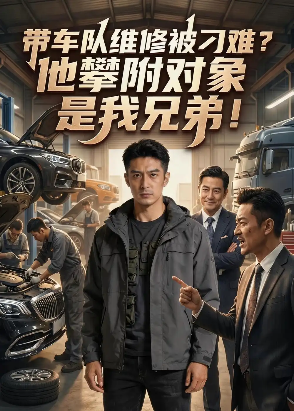 《带车队维修被刁难?他攀附对象是我兄弟!(35集)Ai短剧(夸克网盘)》短剧封面