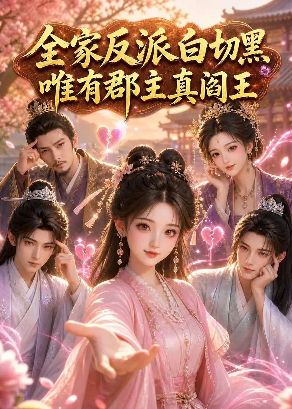 《全家反派白切黑,唯有郡主真阎王(136集)(夸克网盘)》短剧封面