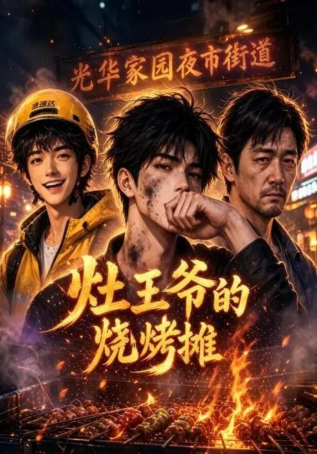 《灶王爷的烧烤摊（23集）AI短剧（夸克网盘）》短剧封面