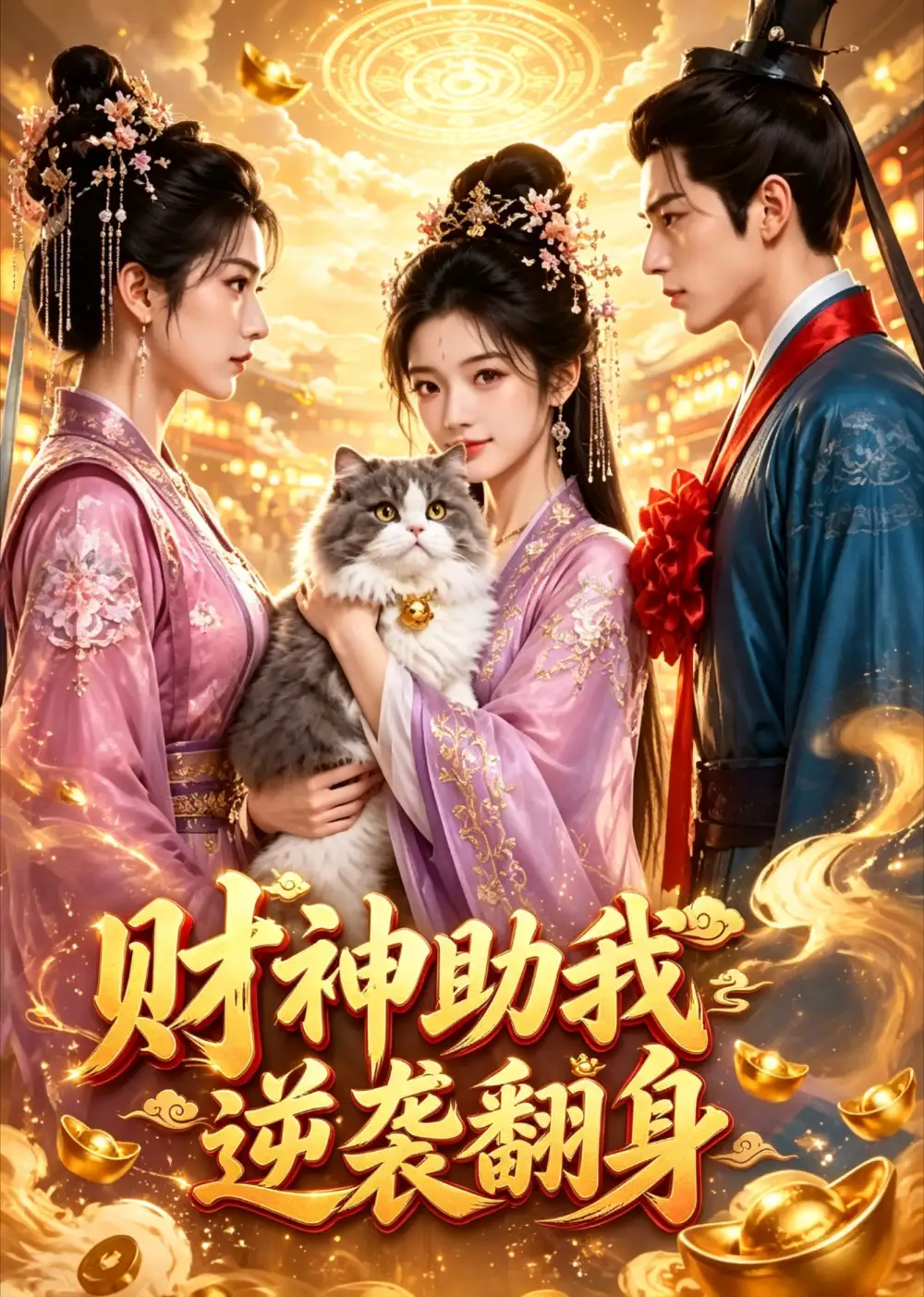 《财神助我逆袭翻身（32集）AI短剧 (2026)》短剧封面