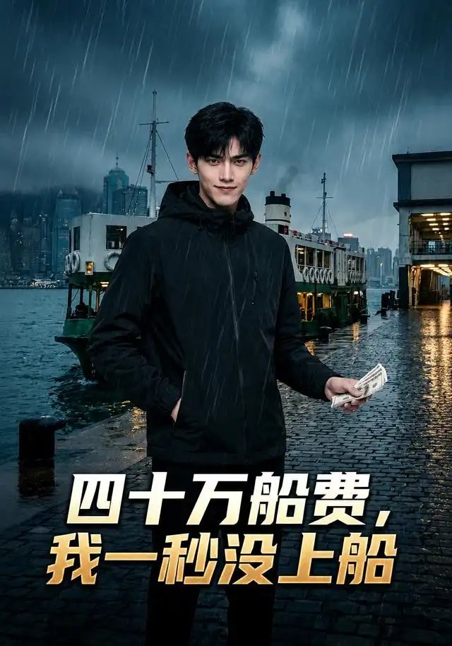 《四十万船费，我一秒没上船（35集） AI短剧（夸克网盘）》短剧封面