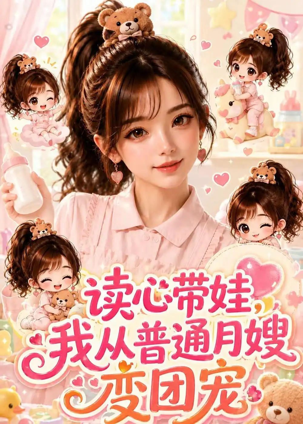 《读心带娃,我从普通月嫂变团宠(52集)(夸克网盘)》短剧封面