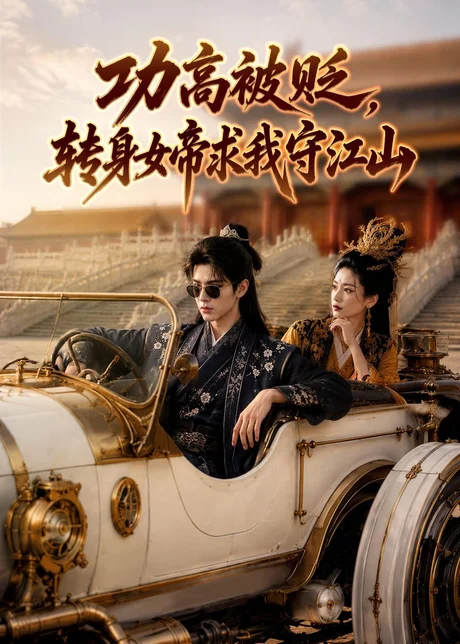 《功高被贬,转身女帝求我守江山(88集)AI短剧(夸克网盘)》短剧封面
