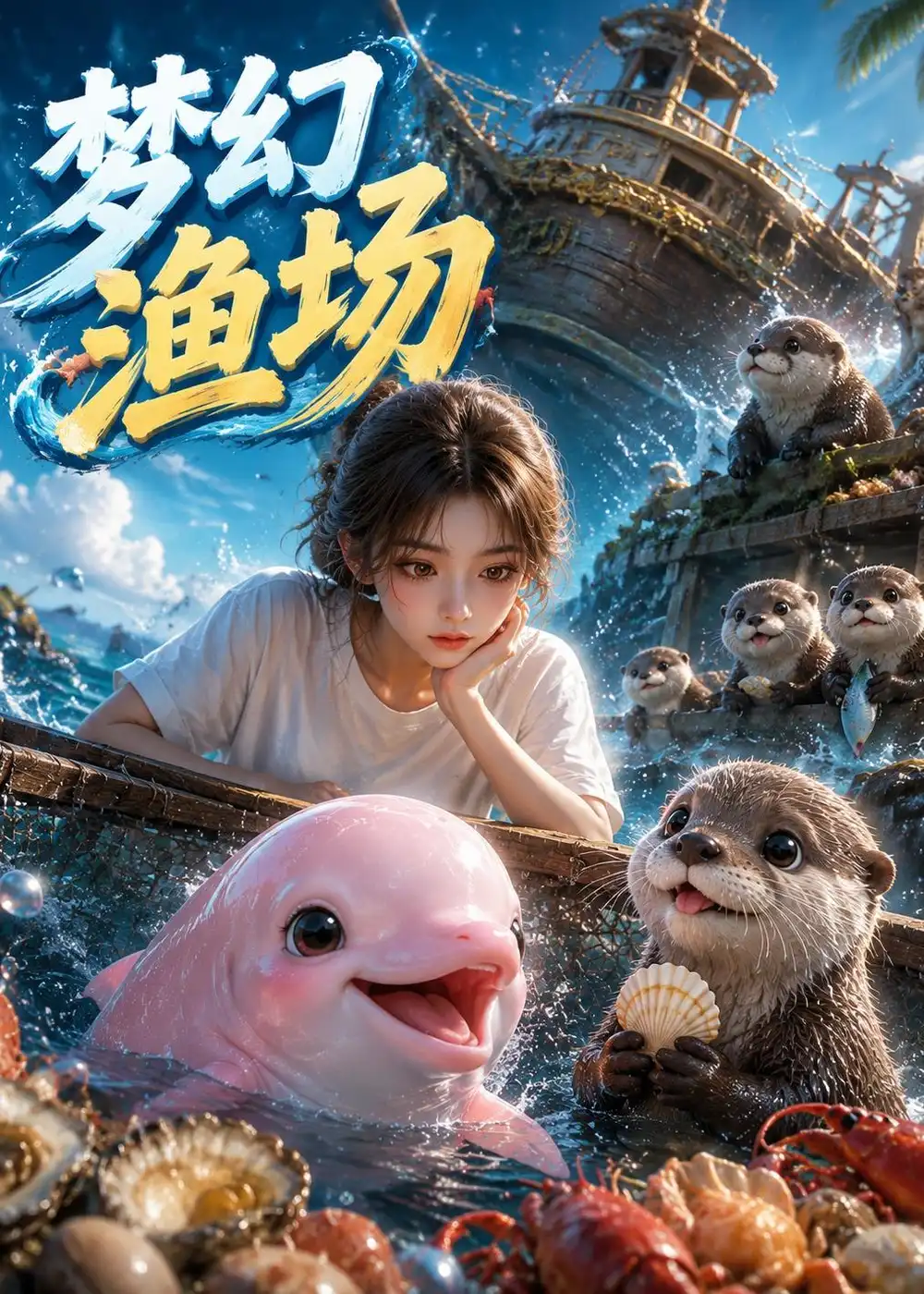 《梦幻渔场（58集）AI短剧（夸克网盘）》短剧封面