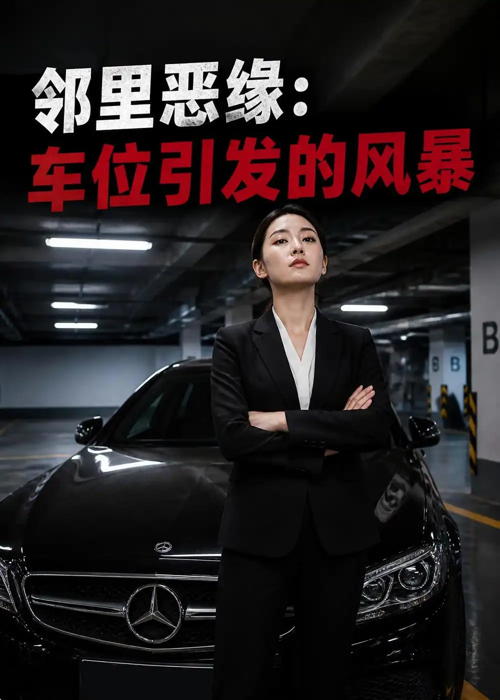 《邻里恶缘:车位引发的风暴(27集)Ai短剧》短剧封面