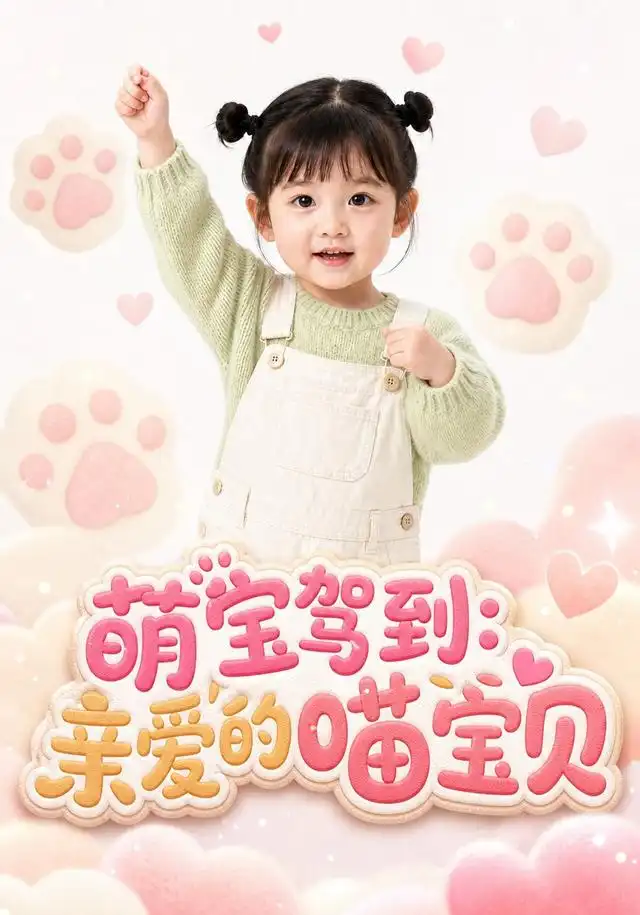 《萌宝驾到:亲爱的喵宝贝(89集)AI短剧(夸克网盘)》短剧封面