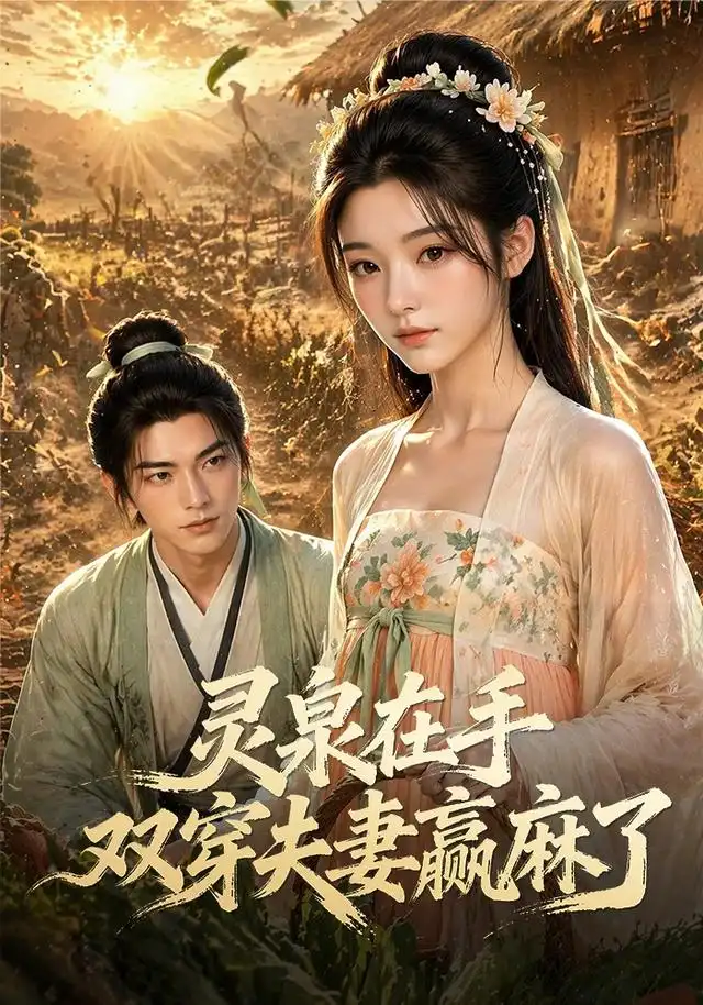 《灵泉在手，双穿夫妻赢麻了（69集）（夸克网盘）》短剧封面