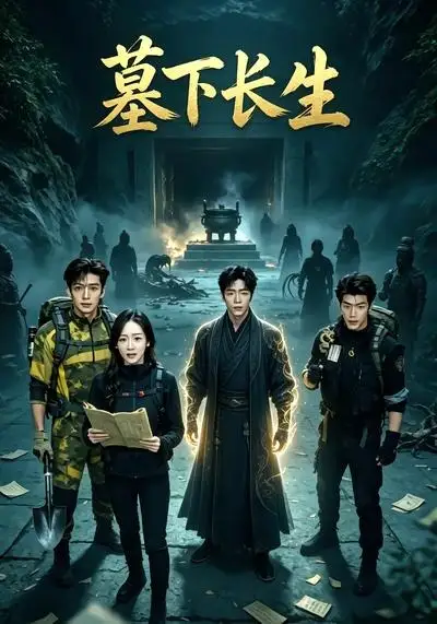 《墓下长生（57集）AI短剧 (2026)》短剧封面