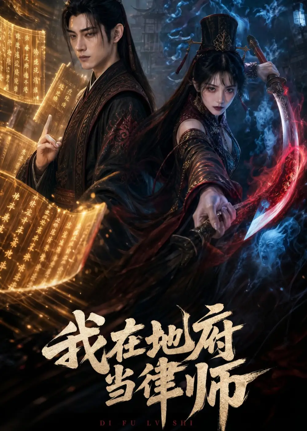 《我在地府当律师（71集）AI短剧 (2026)》短剧封面