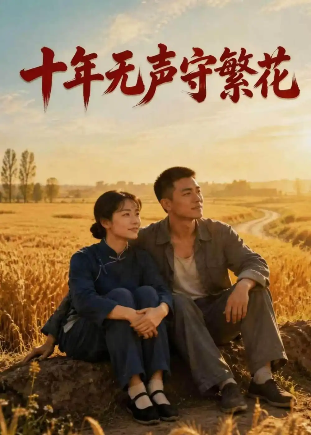 《十年无声守繁花(42集)AI短剧(夸克网盘)》短剧封面