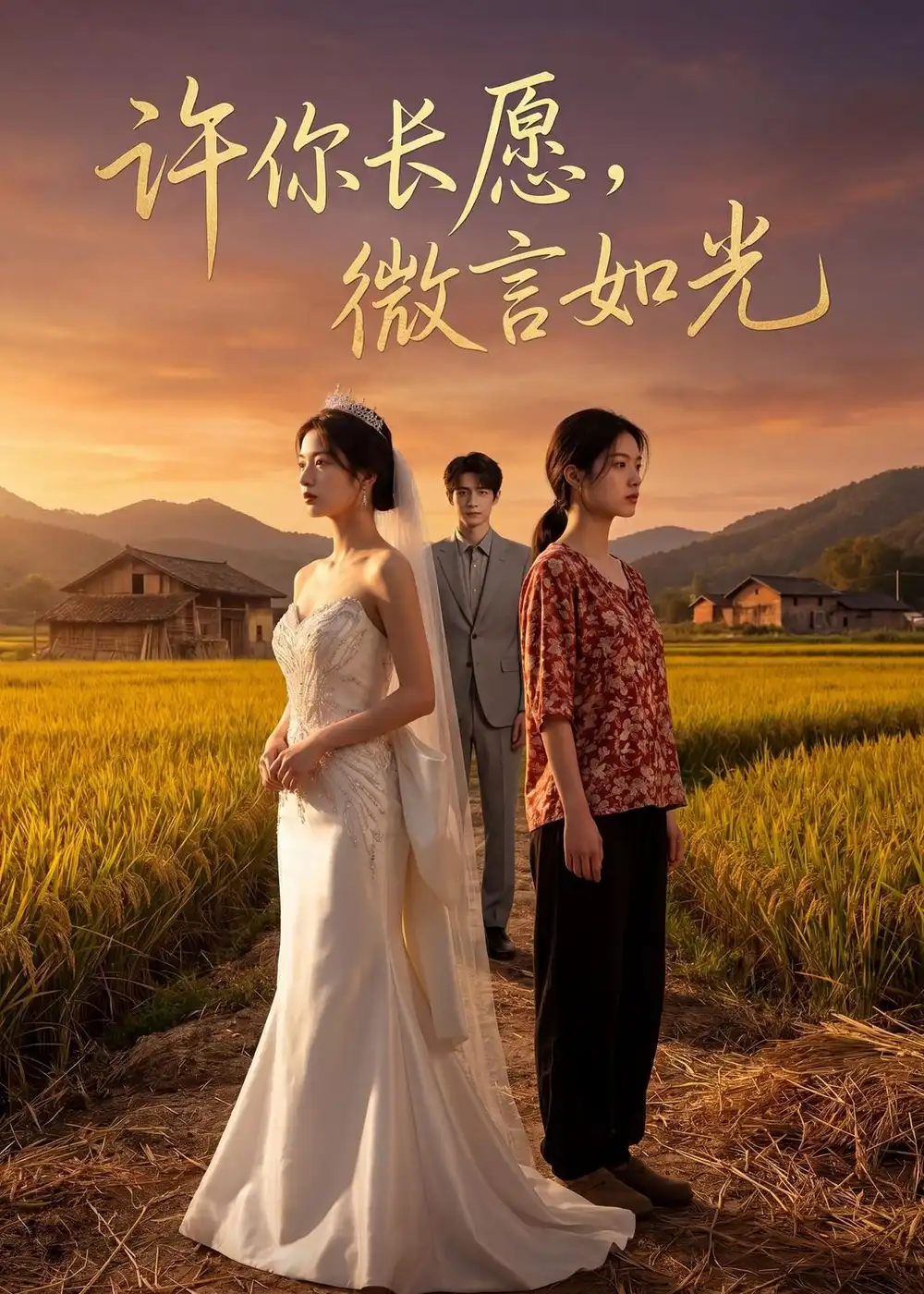 《许你长愿，微言如光（60集）AI短剧》短剧封面