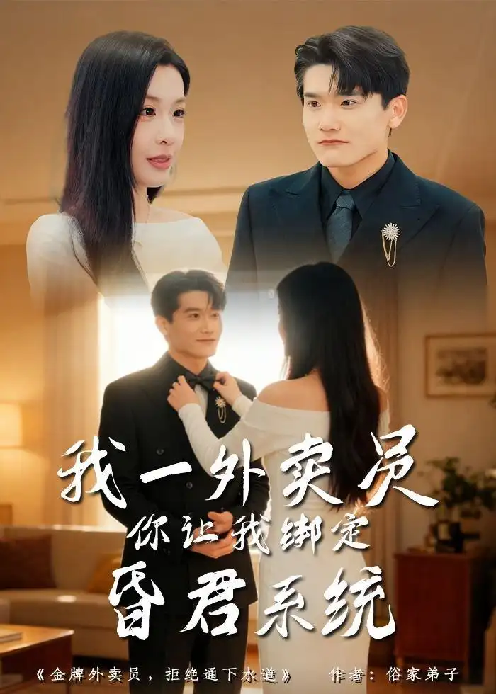 《我一外卖员,你让我绑定昏君系统(80集)杨皓凯&陈佳欣 (2026)》短剧封面