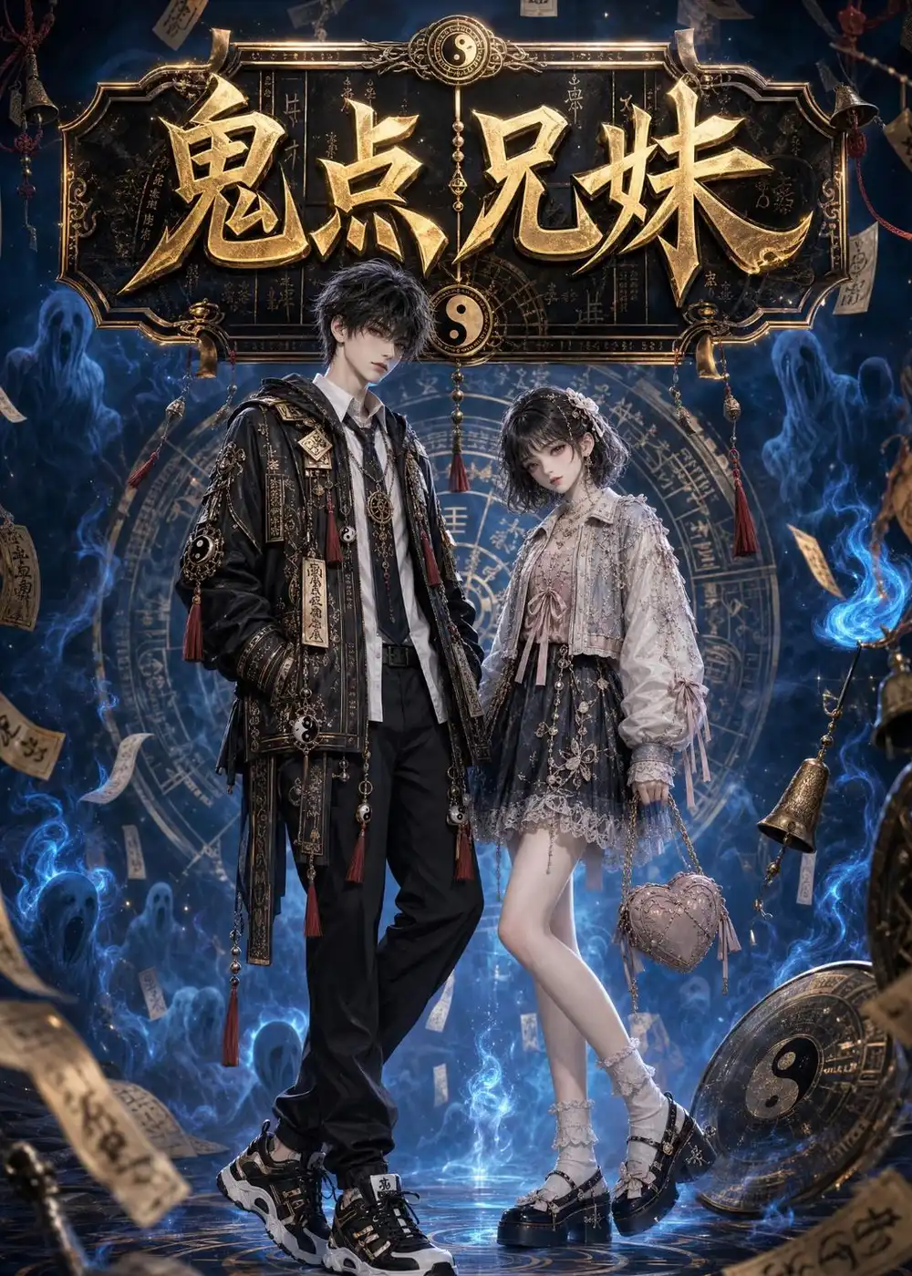 《鬼点兄妹（23集）（夸克网盘）》短剧封面