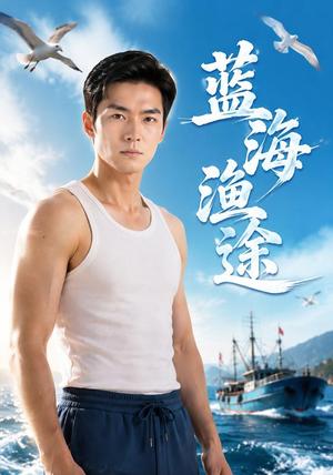 《蓝海渔途》短剧封面