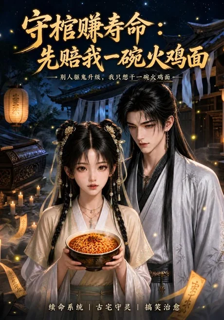 《守棺赚寿命，先赔我一碗火鸡面（132集）（夸克网盘）》短剧封面