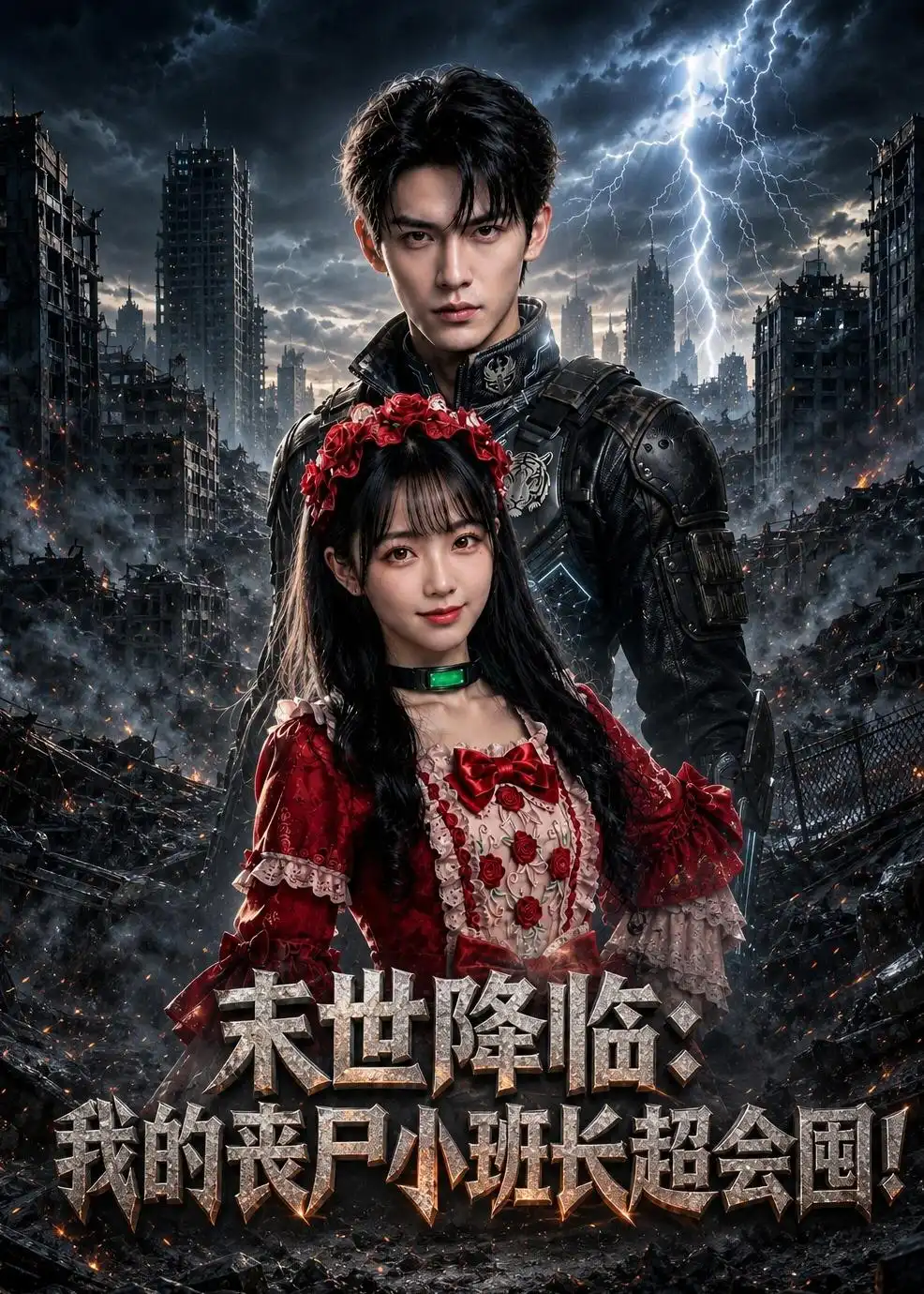 《末世降临：我的丧尸小班长超会囤！（62集）（夸克网盘）》短剧封面
