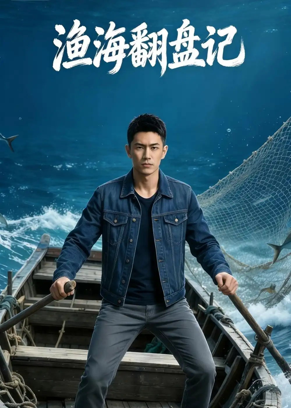 《渔海翻盘记（38集）AI短剧（夸克网盘）》短剧封面