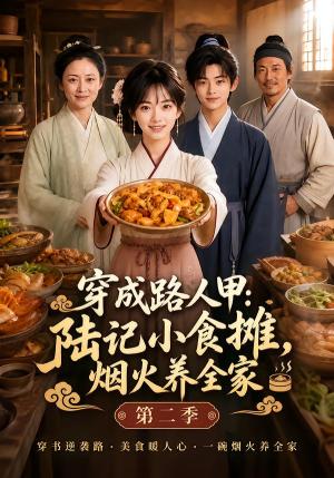 穿成路人甲:陆记小食摊,烟火养全家第二季 《穿成路人甲:陆记小食摊,烟火养全家第二季》短剧封面