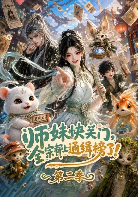 《师妹快关门，全宗都上通缉榜了！第二季（81集）（夸克网盘）》短剧封面