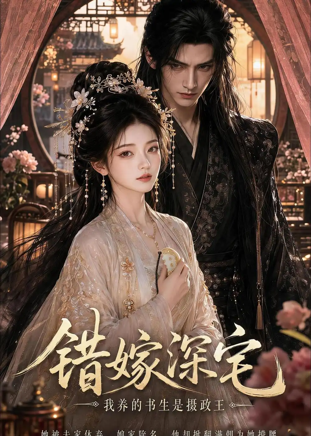 《错嫁深宅，我养的书生是摄政王（99集）（夸克网盘）》短剧封面