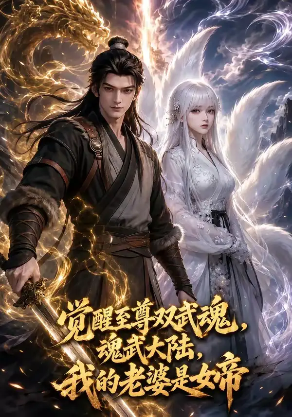 《觉醒至尊双武魂，魂武大陆，我的老婆是女帝（95集）》短剧封面