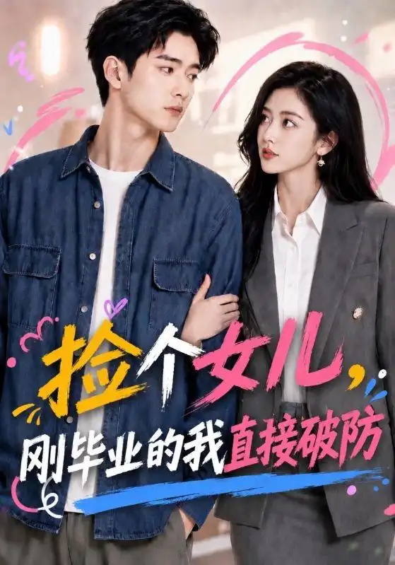 《捡个女儿,刚毕业的我直接破防(62集)(夸克网盘)》短剧封面
