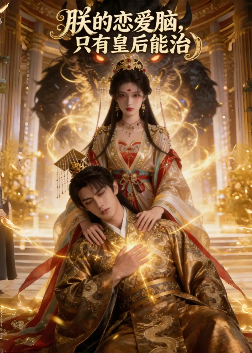 《朕的恋爱脑只有皇后能治（31集）AI短剧 (2026)》短剧封面