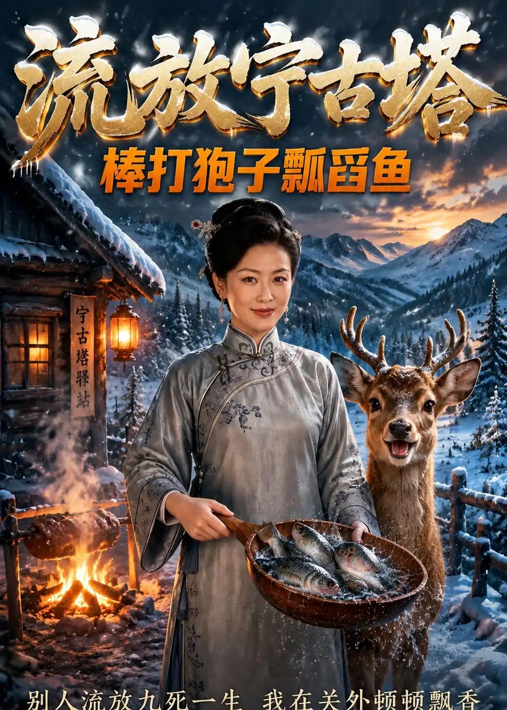 《流放宁古塔：棒打狍子瓢舀鱼（50集）AI短剧（夸克网盘）》短剧封面